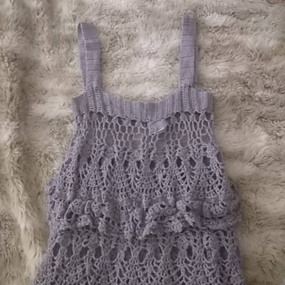 Grey knit top sz m